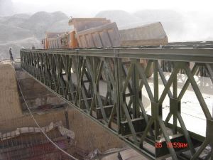 Pont en treillis galvanisé